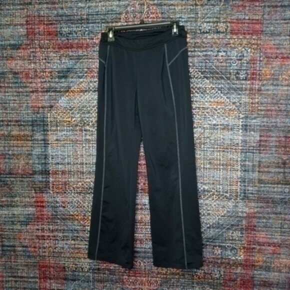 Athleta womens charcoal stow yoga pants Mx32 EUC - Picture 1 of 3